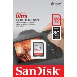 Karta pamięci SDXC SanDisk Ultra SDXC 128GB 80 MB/s UHS-I class 10