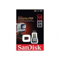 Karta pamięci MicroSDXC SanDisk Extreme Pro 128GB 275MB/s Class 10 U3 UHS-II + czytnik USB 3.0