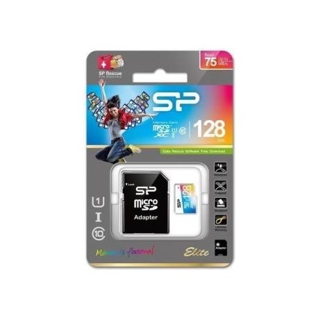 Karta pamięci MicroSDXC Silicon Power Colorful Elite UHS-1 128GB CL10 + adapter