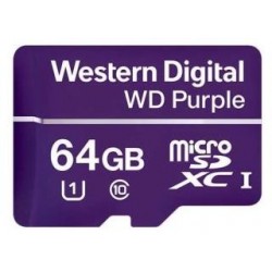 Karta pamięci WD Purple™ WDD064G1P0A 64GB Surveillance MicroSDXC UHS-1 Class10