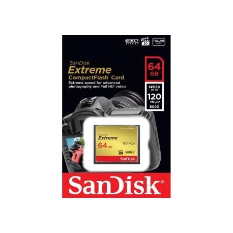 Karta pamięci Compactflash SanDisk Extreme 64GB 120/85 MB/s