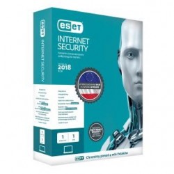 ESET Internet Security dla 1 komputera - przedłużenie licencji, 24 m-cy, upg., BOX